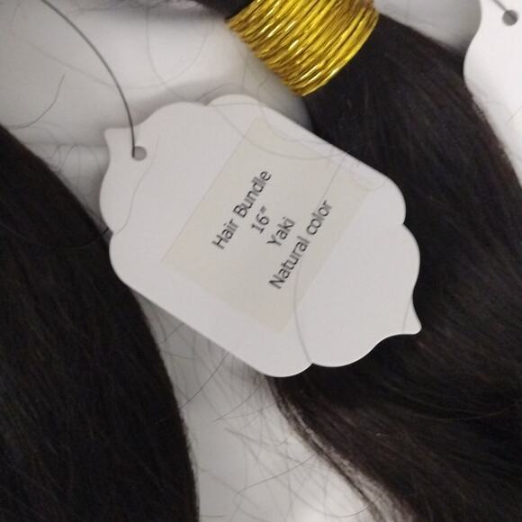 Human Hair Bundle Virgin Brown 16in 16in 14 In 300gm Yaki 10A - Picture 2 of 7